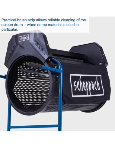 4 - Setaccio rotante elettrico 350 w bocca 40 cm Scheppach rs500