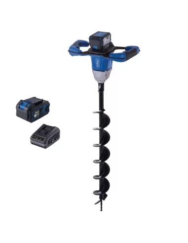 1 - Mototrivella bc-eb100-x 20v 1 batteria 4,0Ah e caricabatteria ixes Scheppach