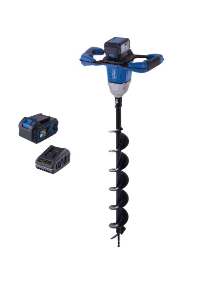 1 - Mototrivella bc-eb100-x 20v 1 batteria 4,0Ah e caricabatteria ixes Scheppach