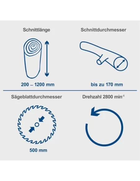 8 - Taglia tronchi 505mm 400v 3000w Scheppach hs520 8 - Taglia tronchi 505mm 400v 3000w Scheppach hs520