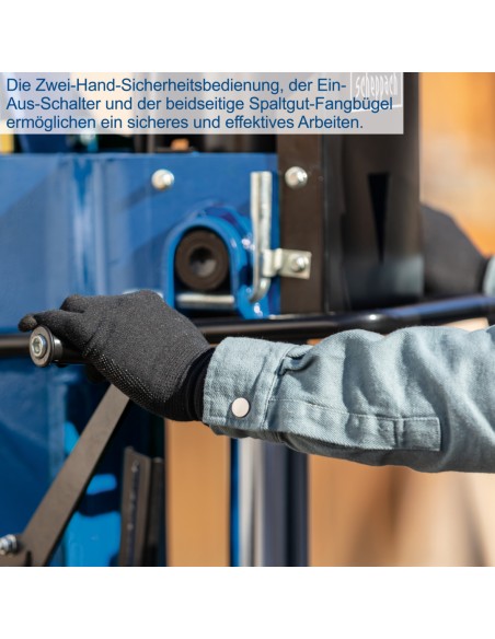 4 - Spaccalegna verticale 5100w 400v + PTO 25t Scheppach hl2550gm