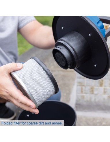 Bidone aspiracenere c-avc15-x con batteria 2,0Ah e caricabatteria ixes Scheppach