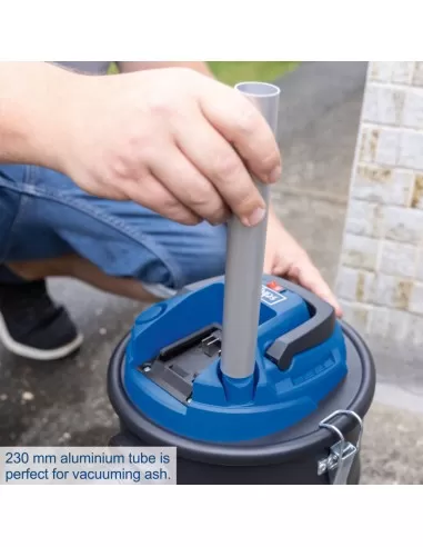 Bidone aspiracenere c-avc15-x con batteria 2,0Ah e caricabatteria ixes Scheppach