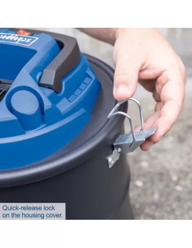 Bidone aspiracenere c-avc15-x con batteria 2,0Ah e caricabatteria ixes Scheppach