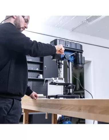 2 - Trapano a colonna da banco 400w inclusa morsa  Scheppach tbm200