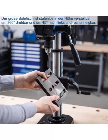 5 - Trapano a colonna da banco 550w Scheppach tbm250