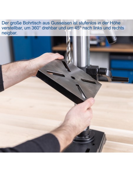 Trapano a colonna da banco 600w Scheppach tbm250vario