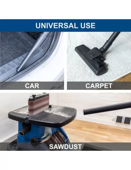 4 - Bidone aspiratutto c-nts15-x 1 batteria 4,0Ah e caricabatteria ixes Scheppach