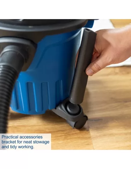 6 - Bidone aspiratutto c-nts15-x 1 batteria 4,0Ah e caricabatteria ixes Scheppach