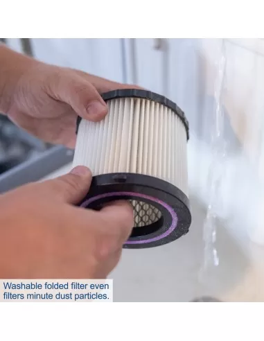 2 - Bidone aspiratutto c-nts20-x con batteria 4,0Ah e caricabatteria Scheppach