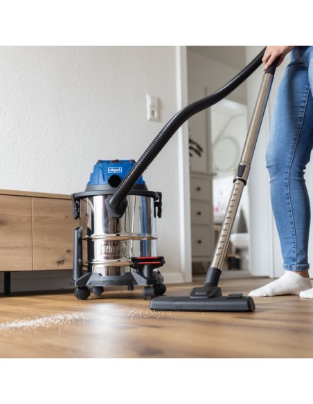 Bidone aspiratutto c-nts20-x con batteria 4,0Ah e caricabatteria Scheppach