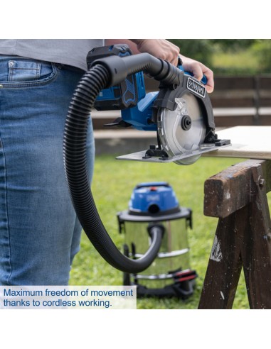 Bidone aspiratutto c-nts20-x con batteria 4,0Ah e caricabatteria Scheppach