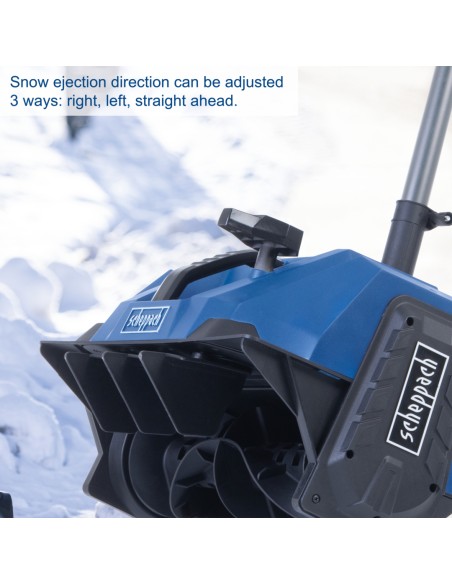 Spazzaneve brushless 2x20V senza batteria serie 20V IXES Scheppach bc-snb410-x