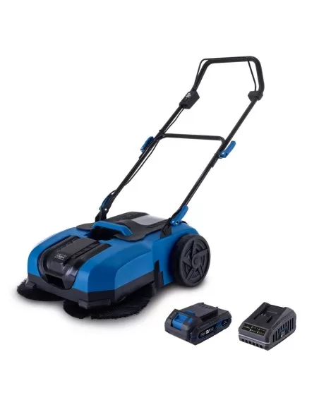 1 - Spazzatrice c-s610-x 20v con 1 batteria 2,0Ah e caricabatteria ixes Scheppach