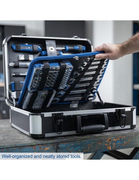 Valigia portautensili e attrezzi da 235 pezzi Scheppach tb220