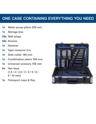 Valigia portautensili e attrezzi da 235 pezzi Scheppach tb220