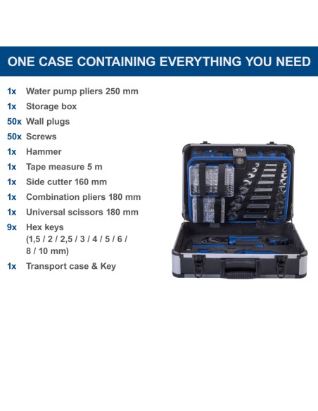 Valigia portautensili e attrezzi da 235 pezzi Scheppach tb220