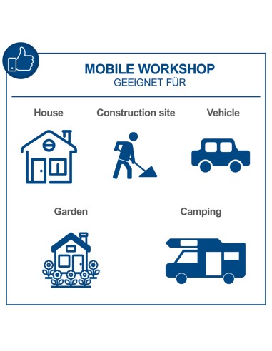Valigia portautensili e attrezzi da 235 pezzi Scheppach tb220
