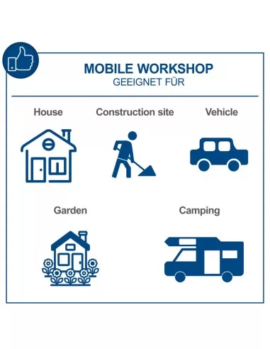 8 - Valigia portautensili e attrezzi da 235 pezzi Scheppach tb220