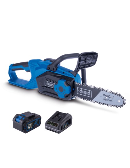 1 - Motosega c-cs254-x 20v 1 batteria 4.0 Ah e caricabatteria ixes Scheppach