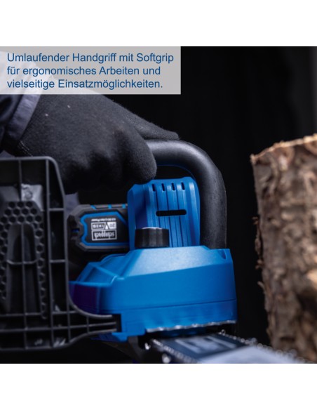 2 - Motosega c-cs254-x 20v 1 batteria 4.0 Ah e caricabatteria ixes Scheppach