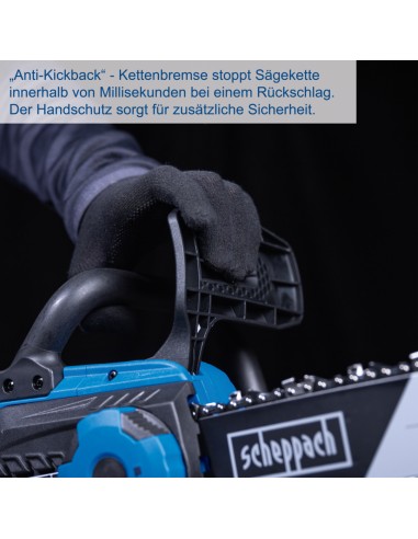 4 - Motosega c-cs254-x 20v 1 batteria 4.0 Ah e caricabatteria ixes Scheppach