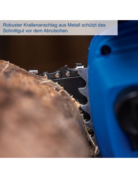 5 - Motosega c-cs254-x 20v 1 batteria 4.0 Ah e caricabatteria ixes Scheppach