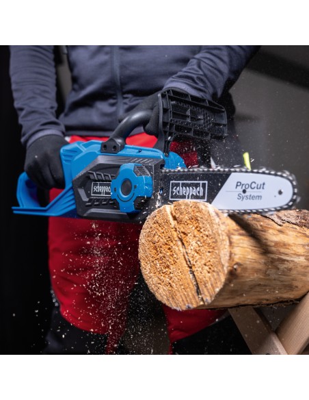 7 - Motosega c-cs254-x 20v 1 batteria 4.0 Ah e caricabatteria ixes Scheppach