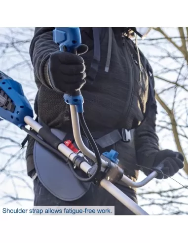 2 - Decespugliatore bc-bch380/40-x 2x20v 2 batterie doppio caricatore ixes Scheppach