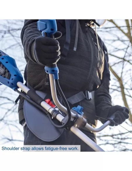 2 - Decespugliatore bc-bch380/40-x 2x20v 2 batterie doppio caricatore ixes Scheppach