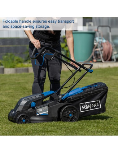 Rasaerba bc-mp380-x 38cm 2 batterie 4.0Ah e doppiocaricabatterie ixes Scheppach