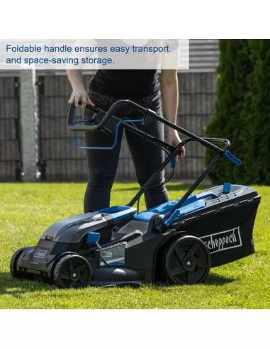 5 - Rasaerba bc-mp430-x 43cm 2 batterie 4.0Ah e doppiocaricabatterie ixes Scheppach