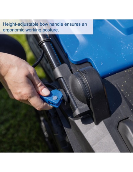 Rasaerba bc-mp430-x 43cm 2 batterie 4.0Ah e doppiocaricabatterie ixes Scheppach