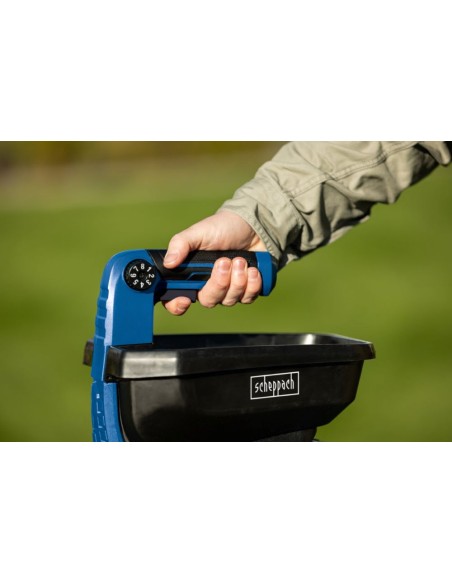 5 - Spargitore c-gps800-x 20v 1 batteria 2.0Ah + caricabatteria ixes Scheppach