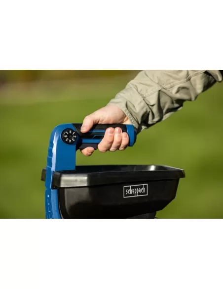 5 - Spargitore c-gps800-x 20v 1 batteria 2.0Ah + caricabatteria ixes Scheppach