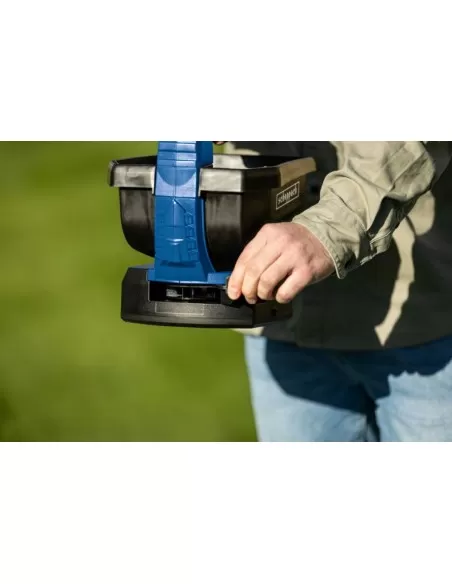 7 - Spargitore c-gps800-x 20v 1 batteria 2.0Ah + caricabatteria ixes Scheppach