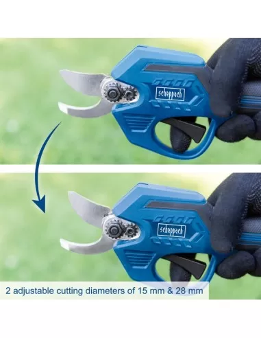 3 - Forbici potatura bc-prs28-x 20v 1 batteria 2,0Ah caricabatteria ixes Scheppach