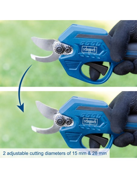 Forbici potatura bc-prs28-x 20v 1 batteria 2,0Ah caricabatteria ixes Scheppach