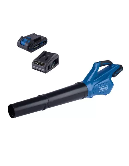 1 - Soffiatore foglie c-bl700-x 20V 1 batteria 2.0Ah e caricabatteria ixes Scheppach