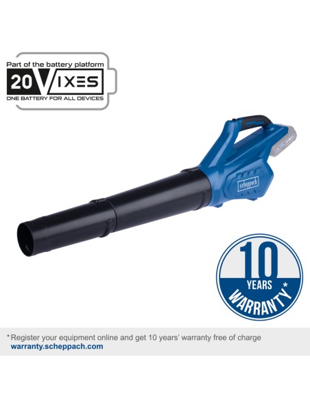 Soffiatore foglie c-bl700-x 20V 1 batteria 2.0Ah e caricabatteria ixes Scheppach