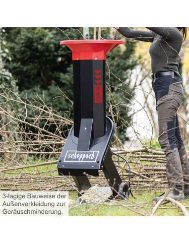 Biotrituratore elettrico da giardino 3000w 230v Scheppach biostar 3000
