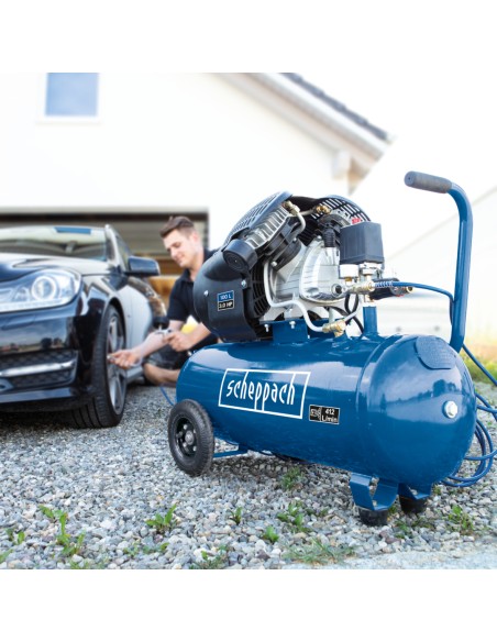Compressore aria 100lt 2 cilindri 3cv 230v Scheppach hc120dc