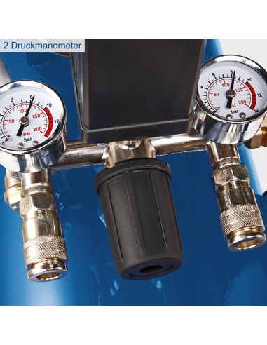 Compressore aria 100lt 2 cilindri 3cv 230v Scheppach hc120dc