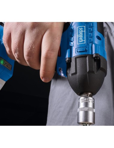 3 - Set avvitatore impulsi 1/2" 20V + Batteria 2Ah e Caricatore Scheppach bc-iw350-x
