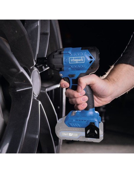6 - Set avvitatore impulsi 1/2" 20V + Batteria 2Ah e Caricatore Scheppach bc-iw350-x