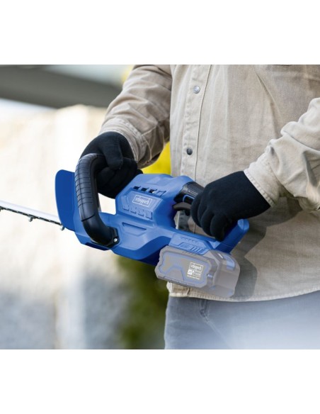 3 - Set tagliasiepi 20V con Batteria 2Ah e caricatore ixes Scheppach c-ht570-x