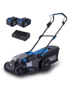 1 - Rasaerba bc-mp430-x 43cm 2 batterie 4.0Ah e doppiocaricabatterie ixes Scheppach
