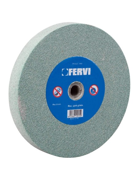 1 - Mola abrasiva grana 80 carburo silicio smerigliatrice 150x20x32 mm Fervi mv11/80