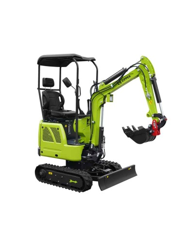 2 - Miniescavatore diesel 7kW 3 benne attacco rapido cingolato Zipper ZI-MBG1000DS5