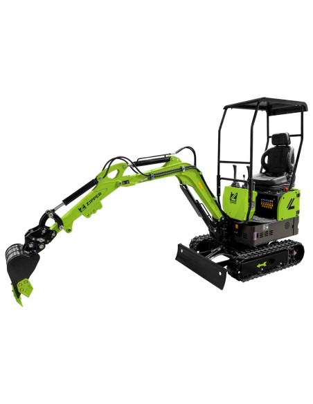 3 - Zipper Miniescavatore Diesel ZI-MBG850DS5 10 HP 900kg 3 Benne Attacco Rapido
